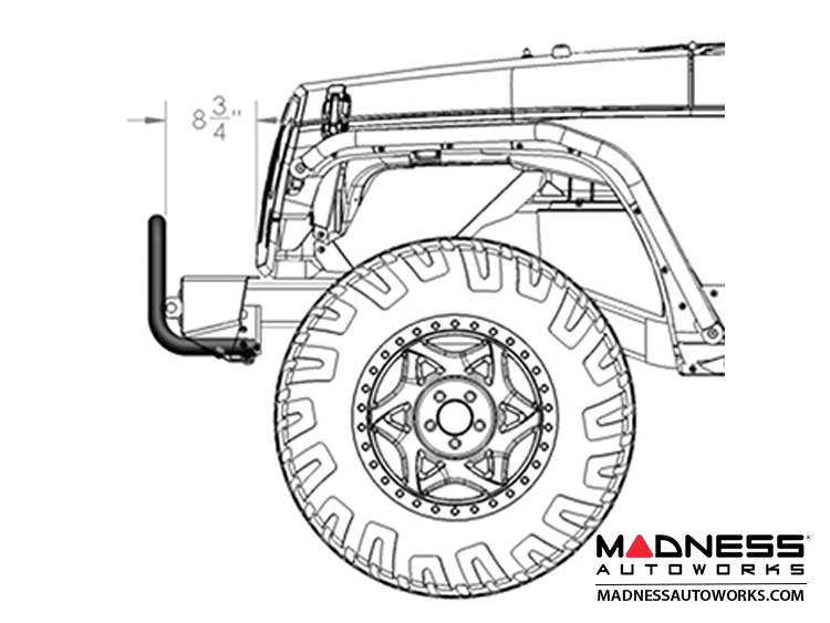 Jeep Wrangler JK FrameBuilt Bumper Base w/Crawler Caps 1201